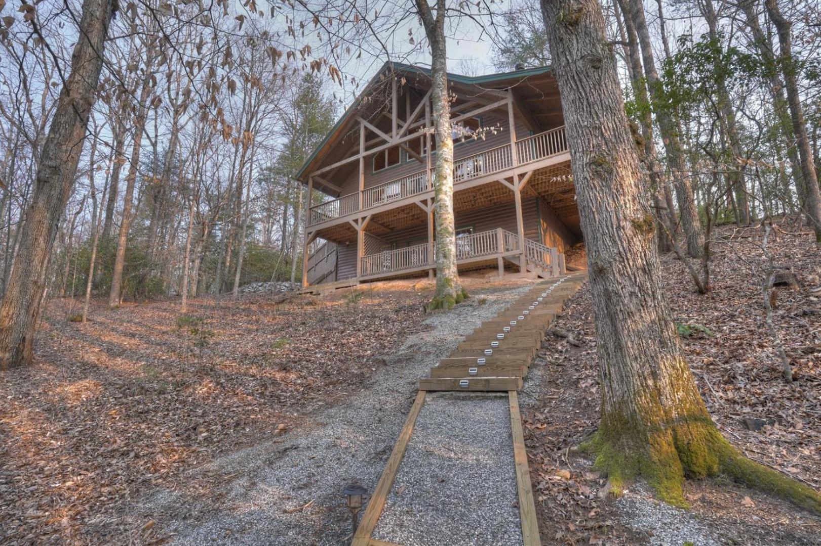 Luxury Cabin Sleeps 8 With Creekside Fire Pit Near Helen Ga Cleveland Exterior photo